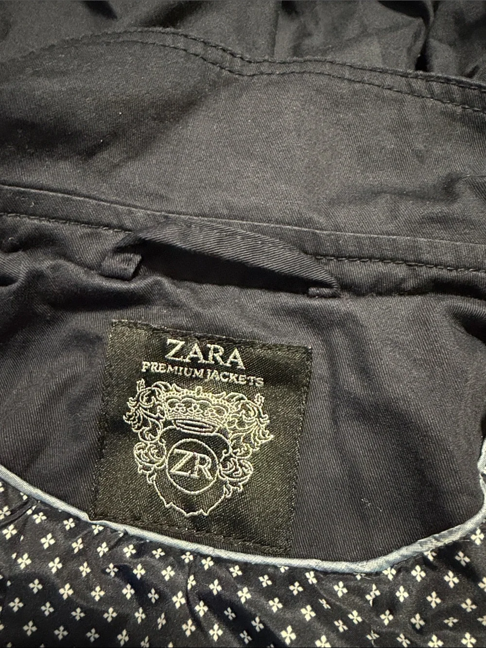 Zara Navy Blue Belted Hooded Coat Girls 4/5